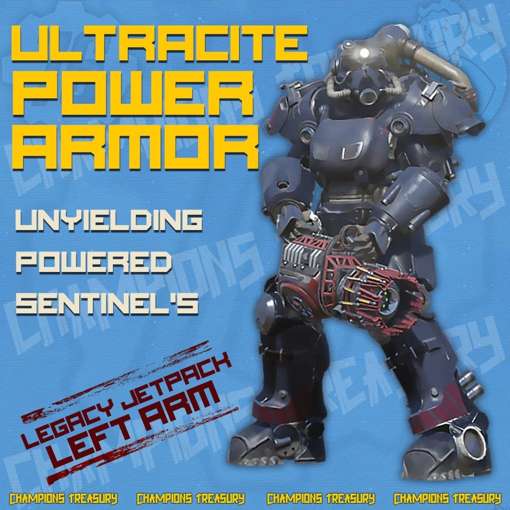 FALLOUT 76 [PC] ULTRACITE POWER ARMOR UNYIELDING POWERED SENTINEL’S JETPACK ARM