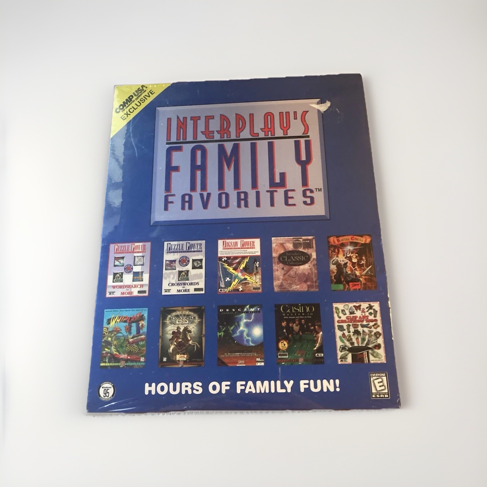 Interplay’s Family Favorites Computer Game PC CD-ROM 1998 Big Box SEALED