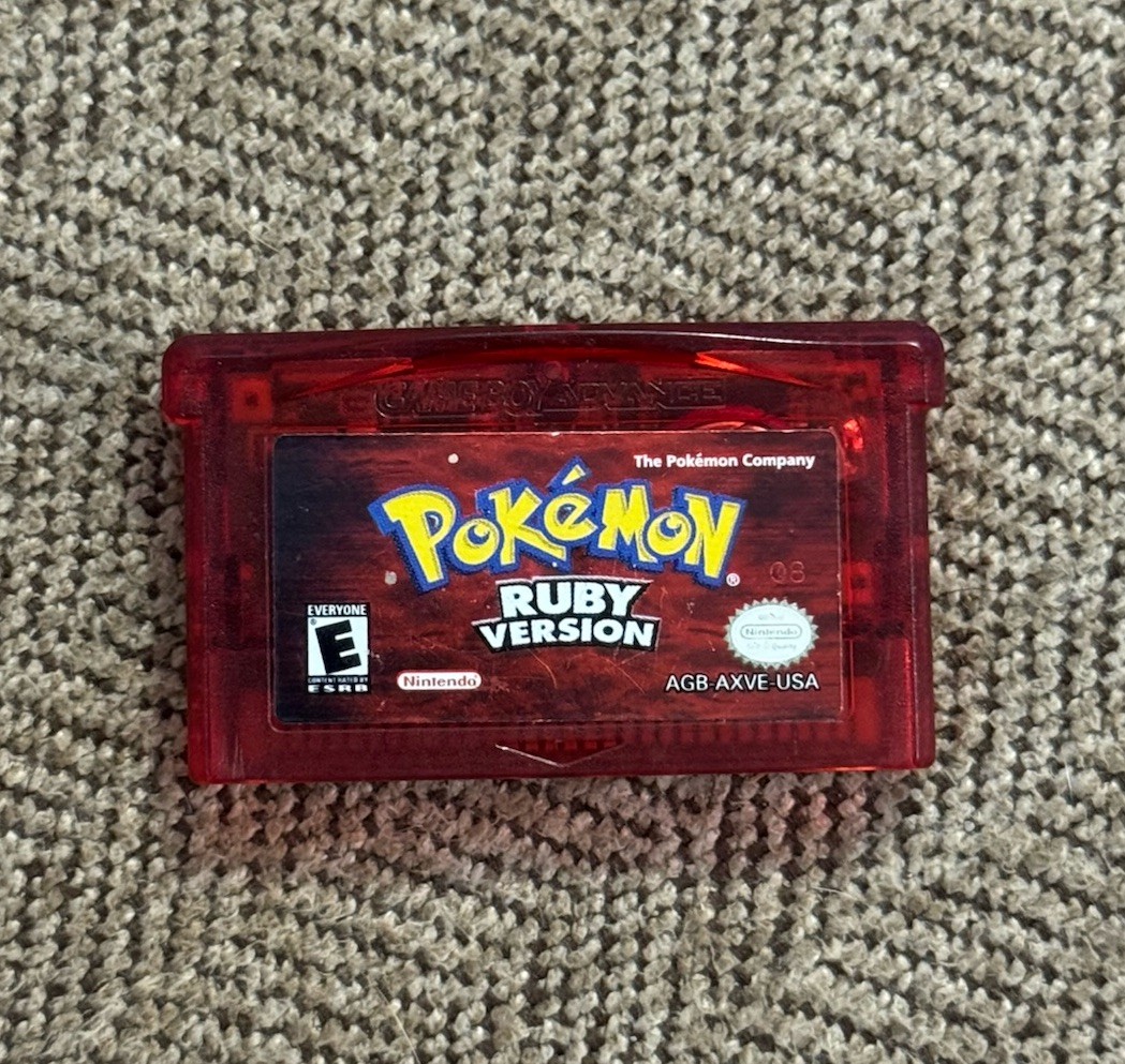 Pokémon: Ruby Version (Game Boy Advance, 2003) Works But Needs New Battery