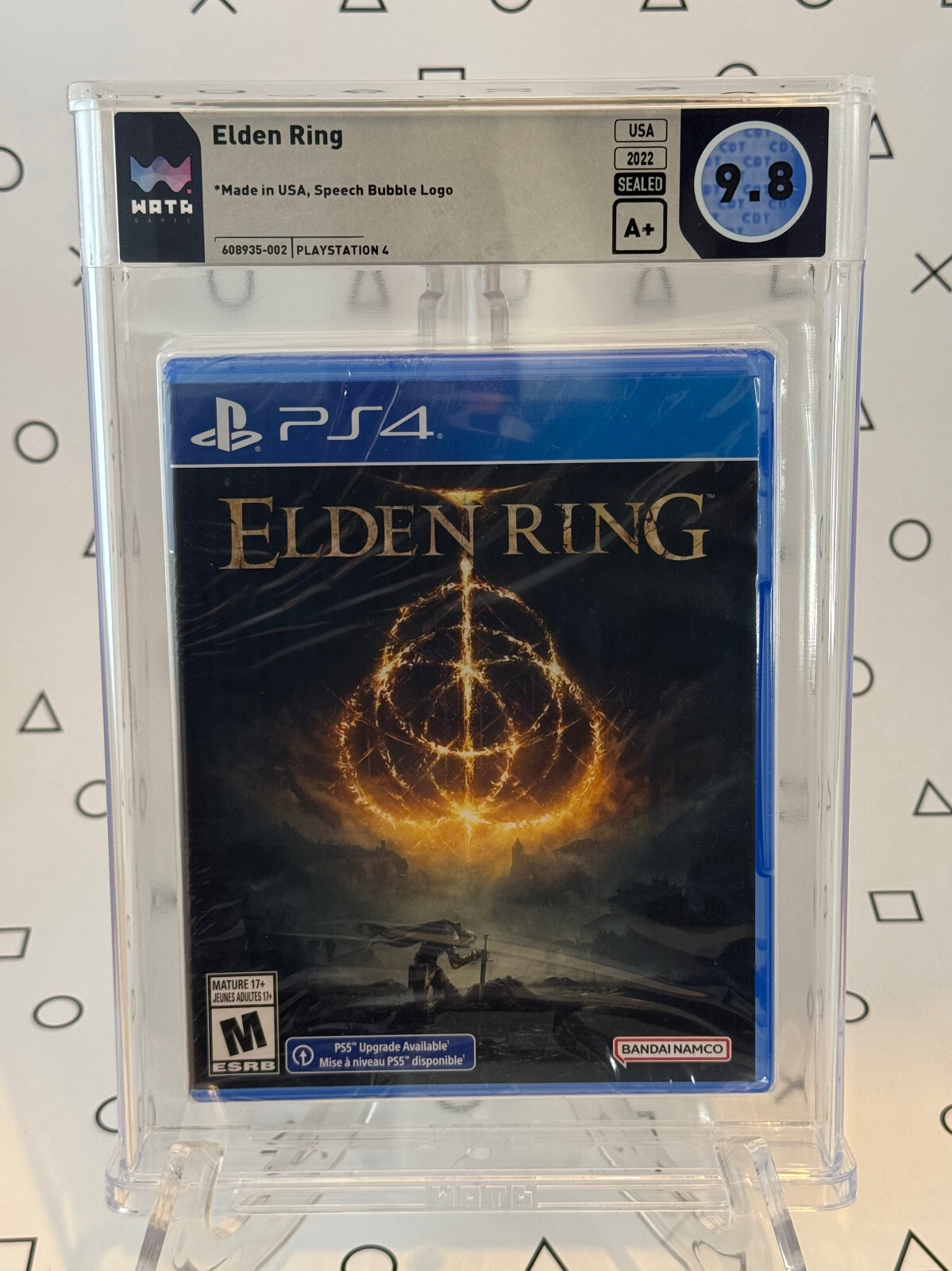 Elden Ring Sealed – PS4 – WATA 9.8, A+ – Pop 3 Grail – Speech Bubble Variant