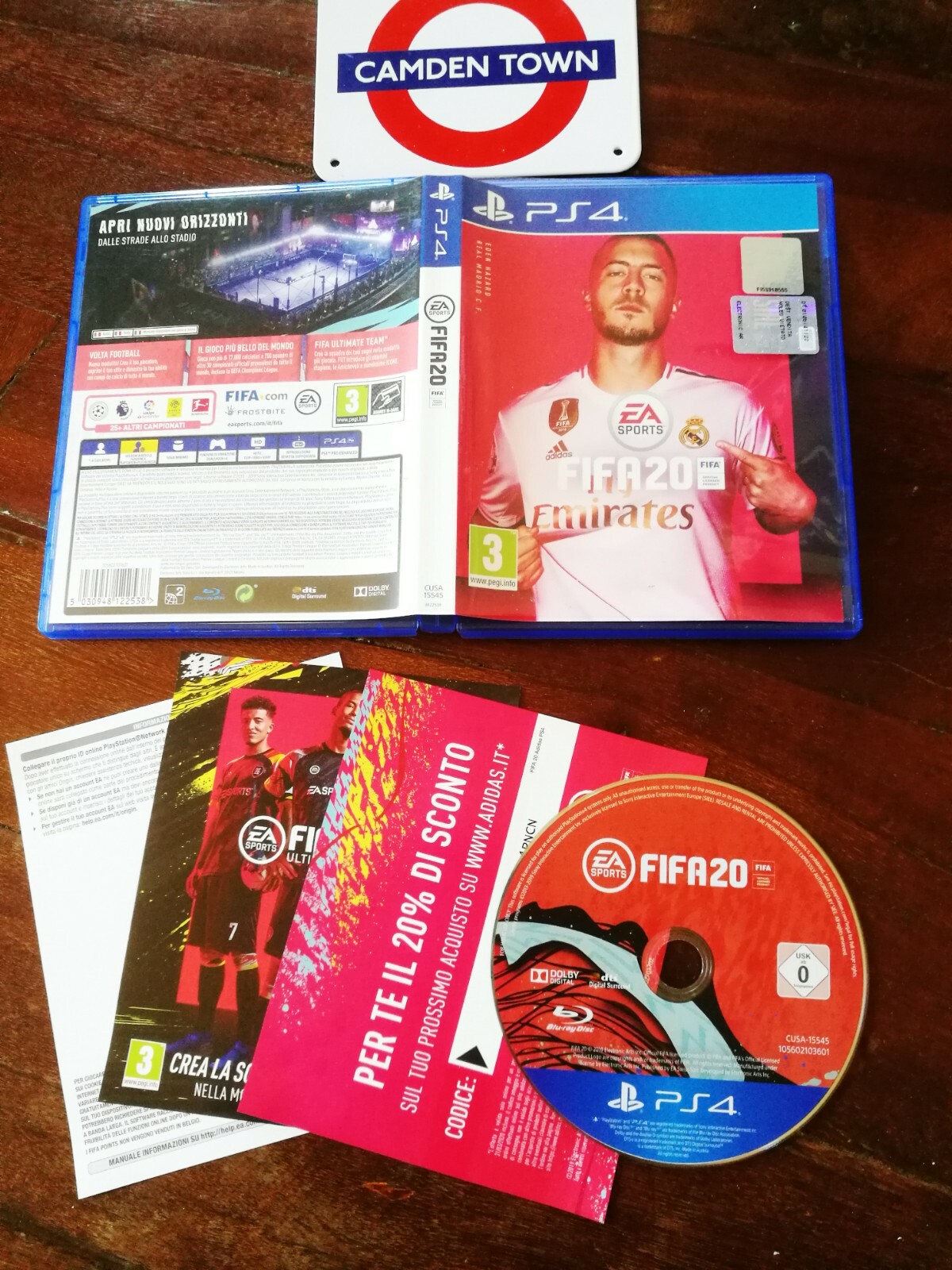 FIFA 2020 20 PS4 Perfect Italian Edition Complete Mirror Disc