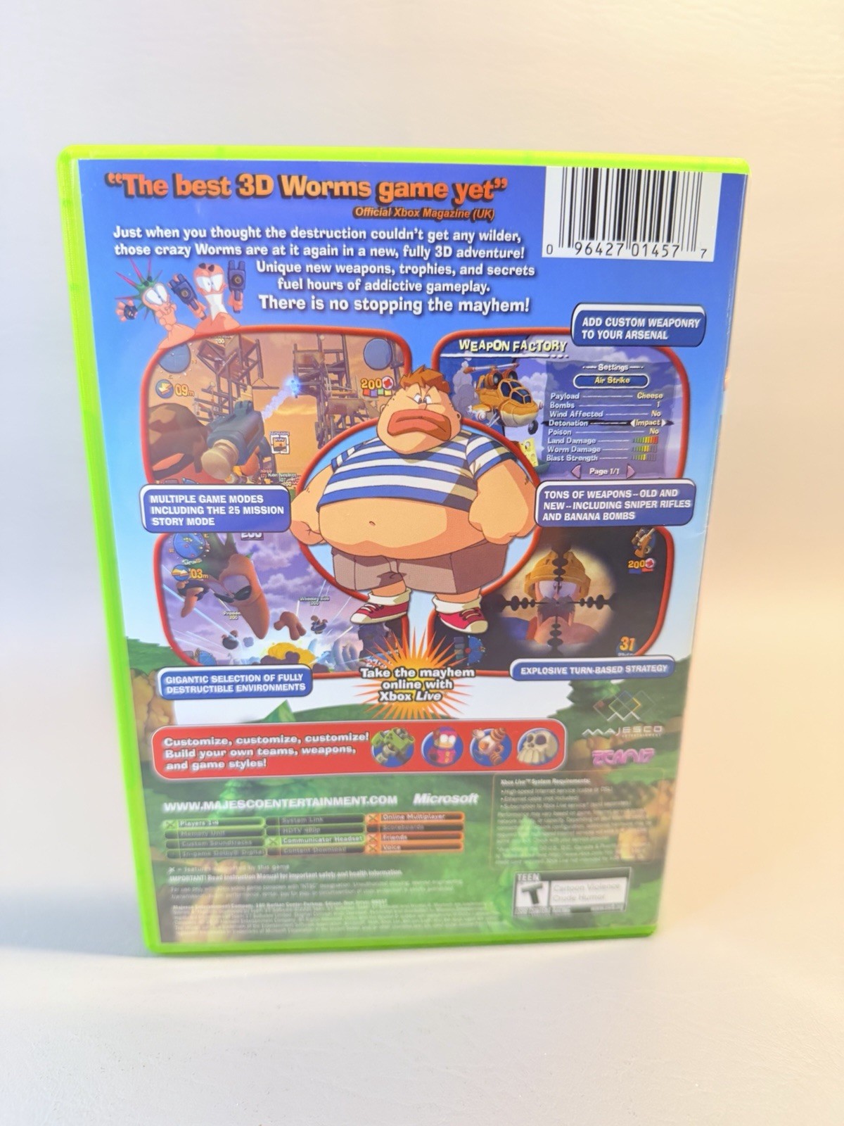 Worms 4: Mayhem (Microsoft Xbox, 2005) Complete CIB – Pristine – 1Y Warranty