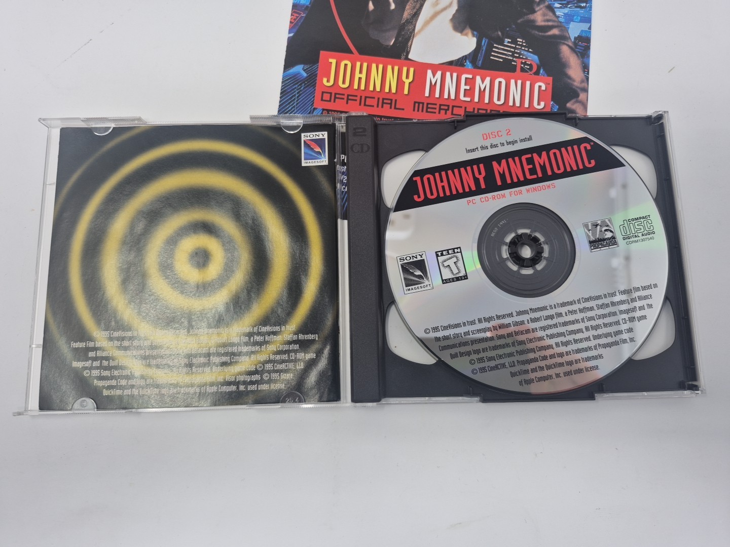 Johnny Mnemonic The Interactive Action Movie PC Big Box 1995