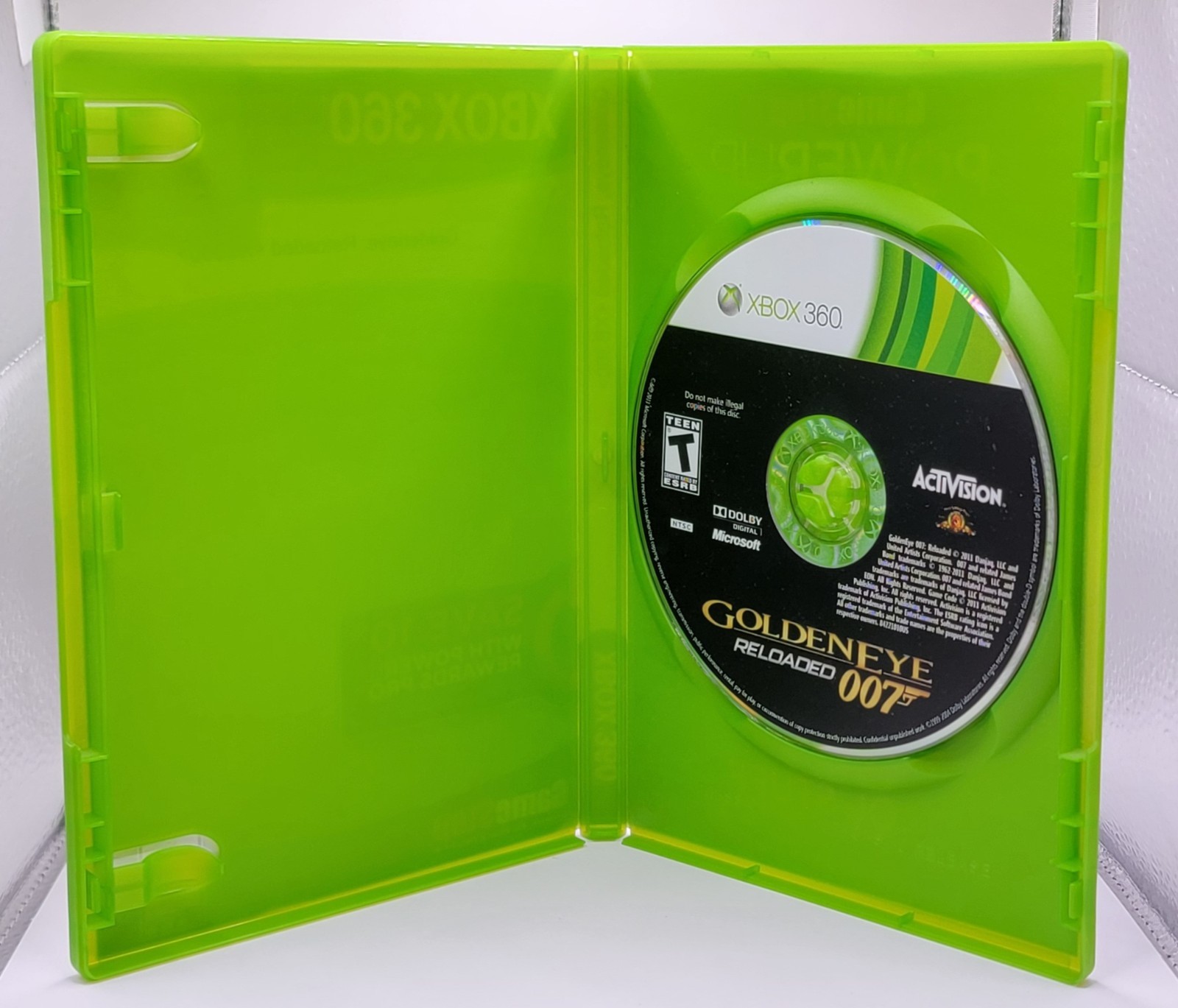 Activision GoldenEye 007 Reloaded Xbox 360 T Rated Shooter 2011 Used Clean Disc