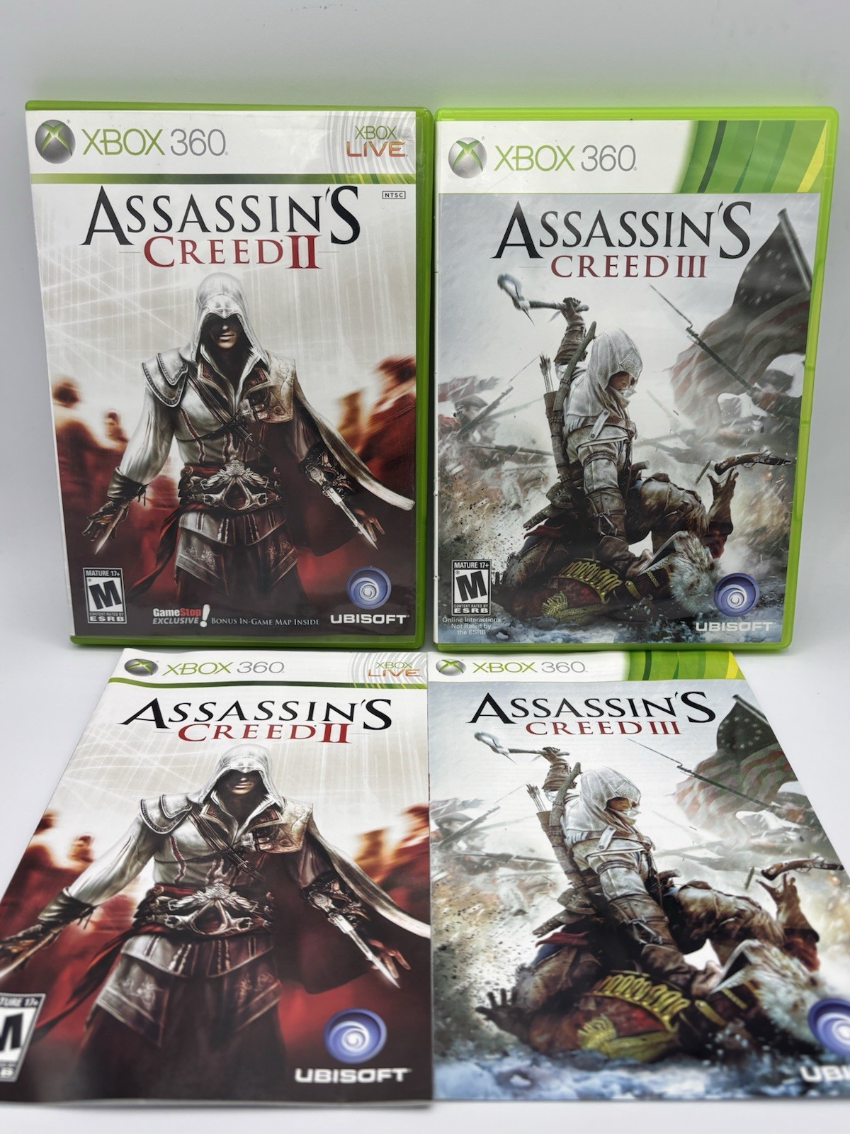 Assassin’s Creed 2 and 3 – Microsoft Xbox 360 TESTED CIB