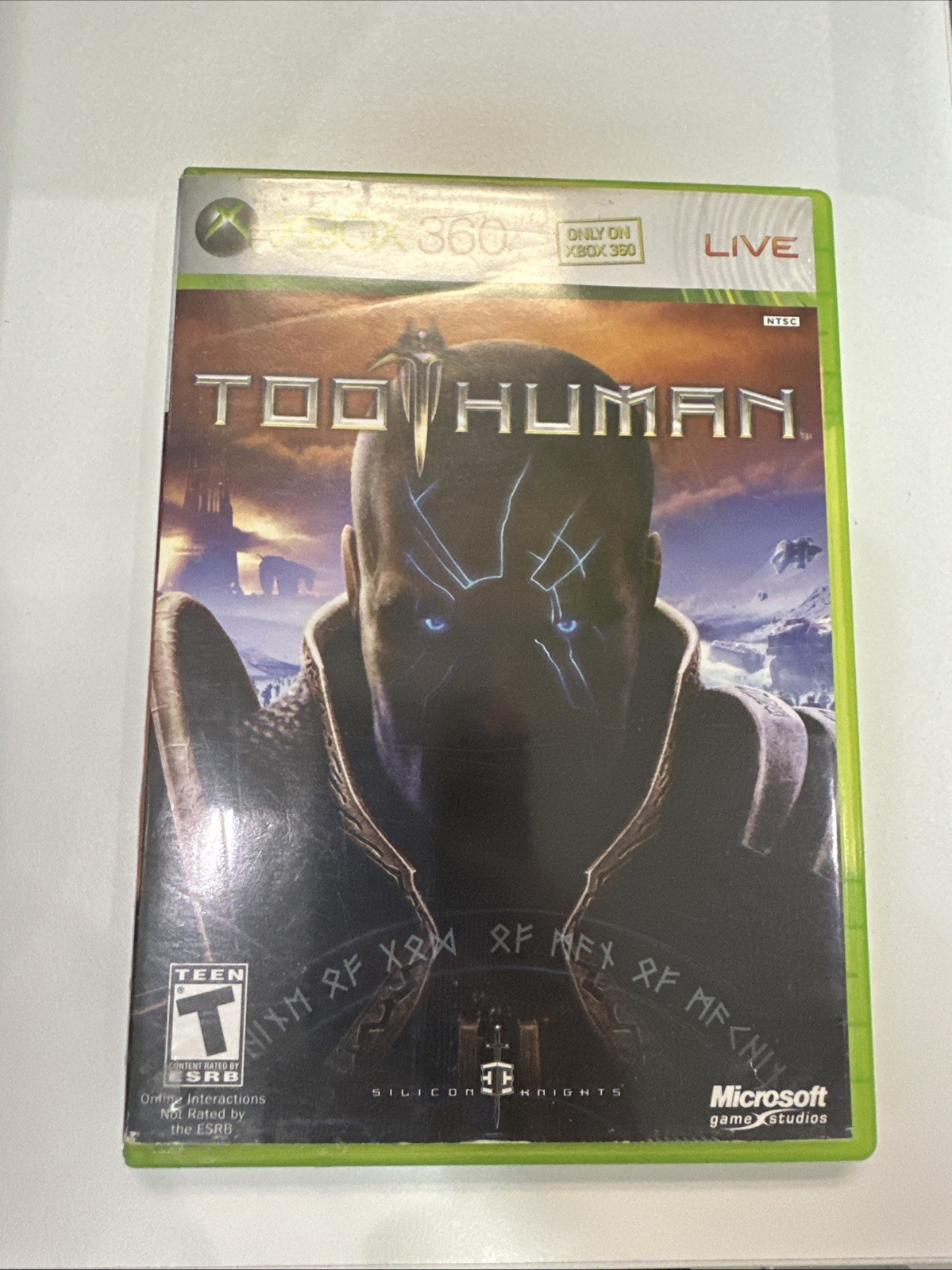 Too Human (Microsoft Xbox 360, 2008) Complete with/ Manual Tested and Working