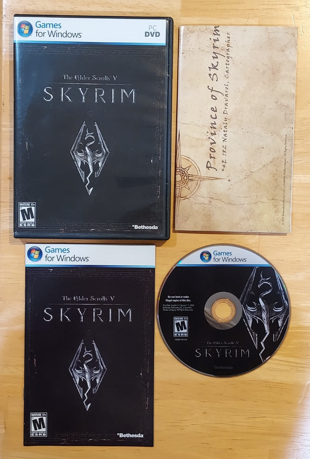 The Elder Scrolls V: Skyrim – PC DVD 2011 – Complete With Map, Manual, Key