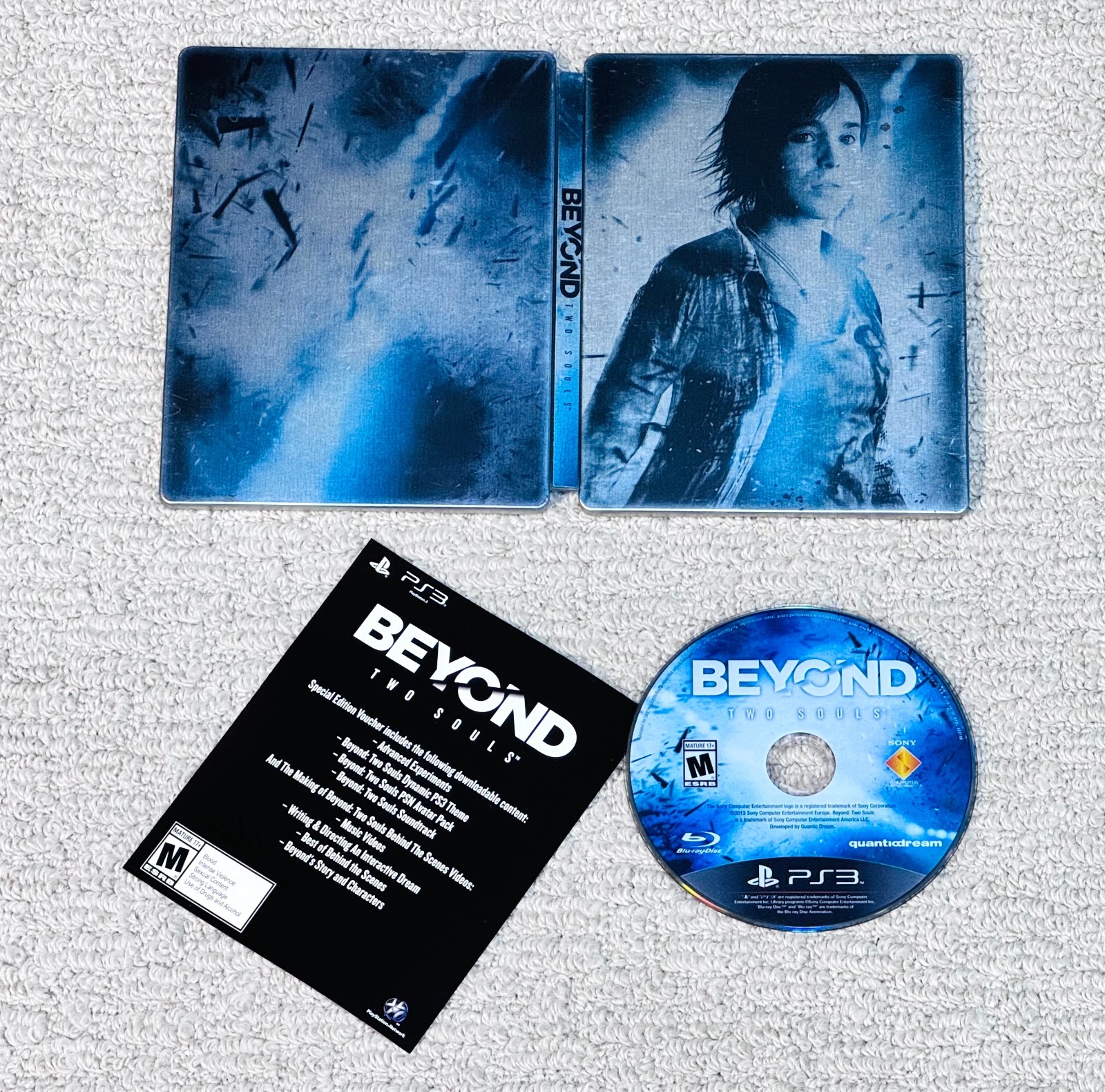 Beyond Two Souls (Sony PlayStation 3, PS3) Complete Game CIB – Steel Book