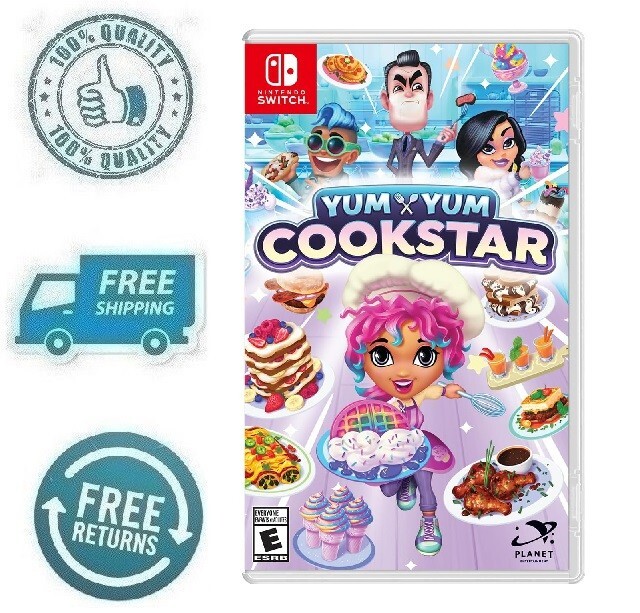 New Yum Yum Cookstar Nintendo Switch Edition Action Casual Simulation Video Game