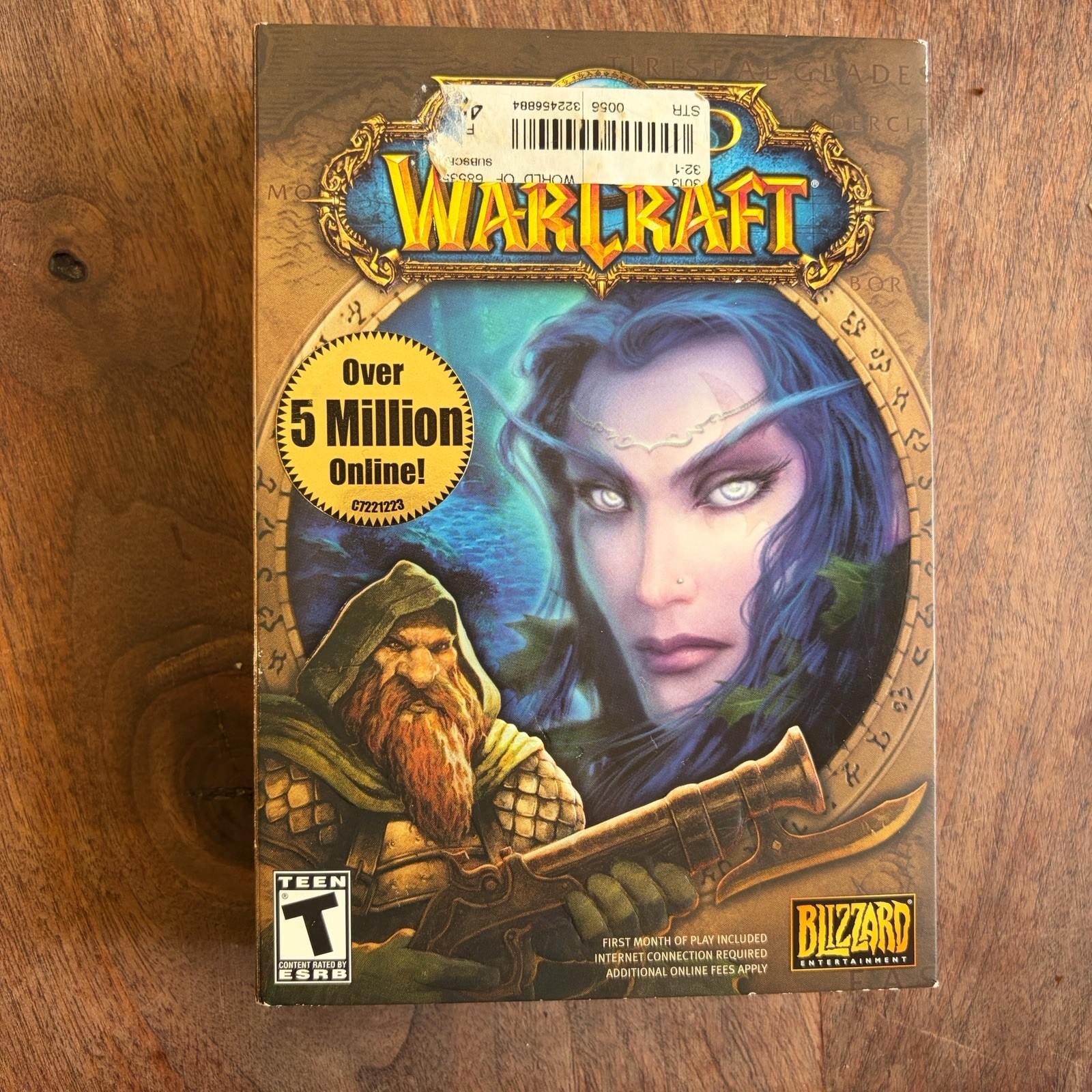 World of Warcraft (Windows/Mac, 2000) Box Sealed On Bottom
