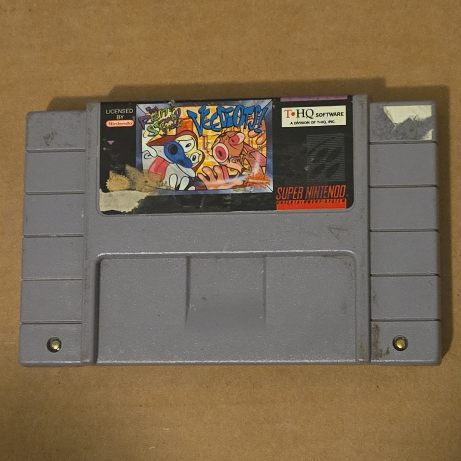 THQ Mohawk and Headphone Jack Super Nintendo SNES Game Cartridge NTSC-U/C