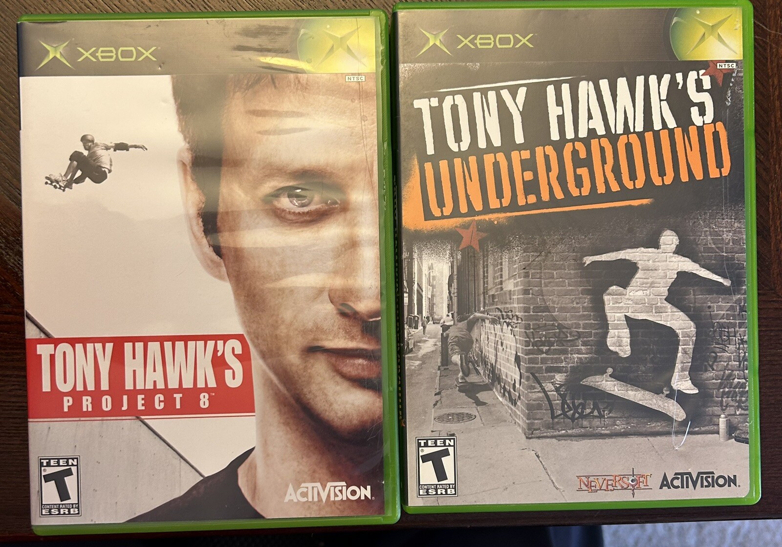Tony Hawk Underground AND Project 8. 2 XBOX games