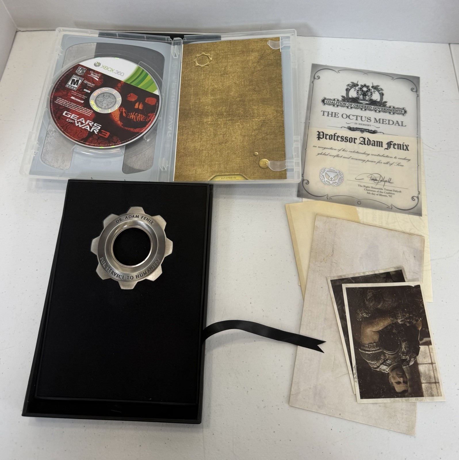 Gears of War 3 — Limited Oculus Edition (Microsoft Xbox 360, 2011) Clean Disc