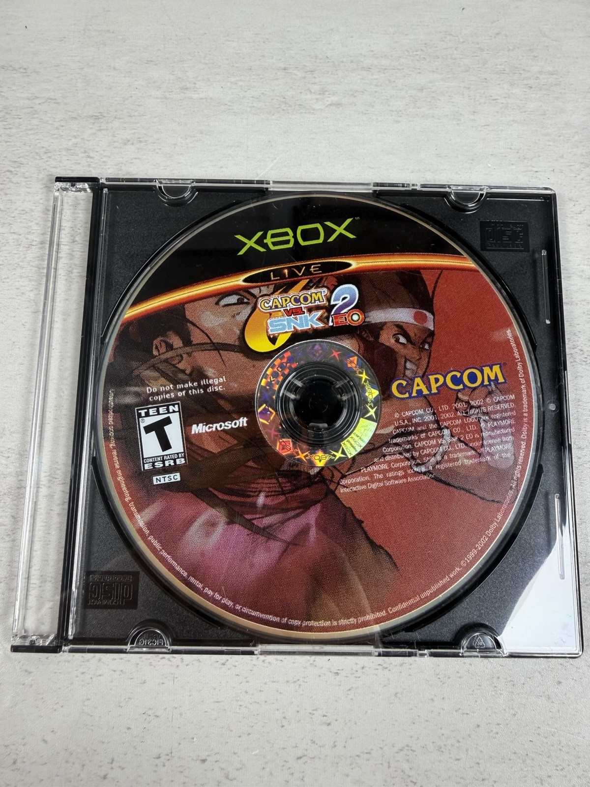 Capcom vs. SNK 2: EO Microsoft Xbox Disc Only Tested & Working
