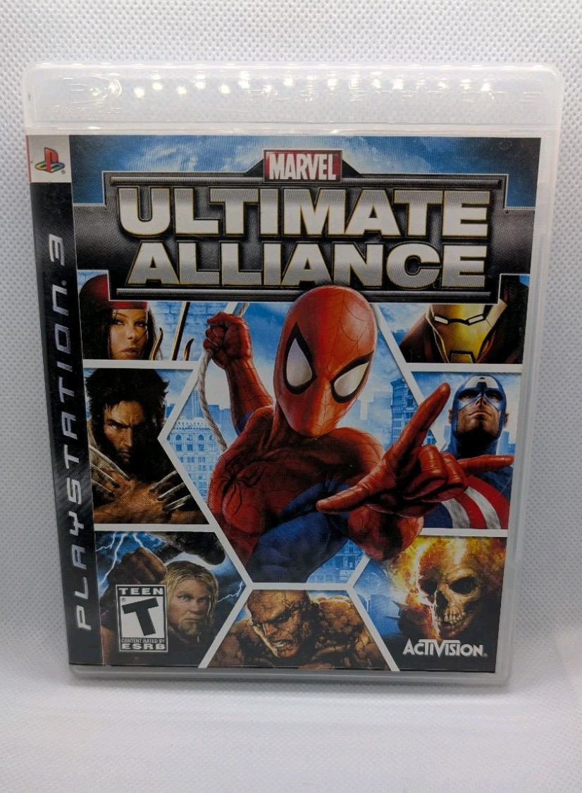 Marvel: Ultimate Alliance – Sony PlayStation 3 (2006): GAME, CASE, and MANUAL