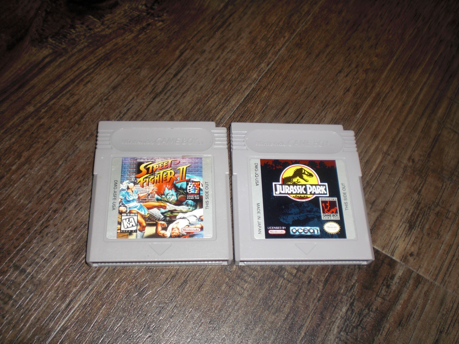Street Fighter II 2 Jurassic Park Original Nintendo Game Boy Color Advance Game