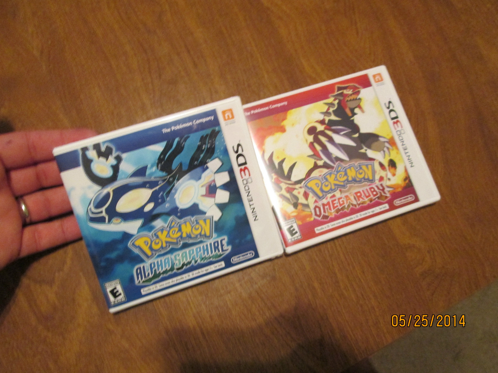 POKEMON ALPHA SAPPHIRE & POKEMON OMEGA RUBY NINTENDO 3DS LOT 2 GAMES AUTHENTIC