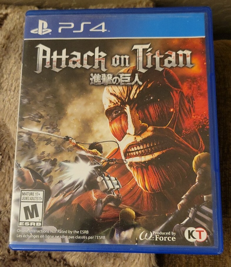 Attack on Titan – Sony PlayStation 4 – PS4 – Complete – Clean & Nice
