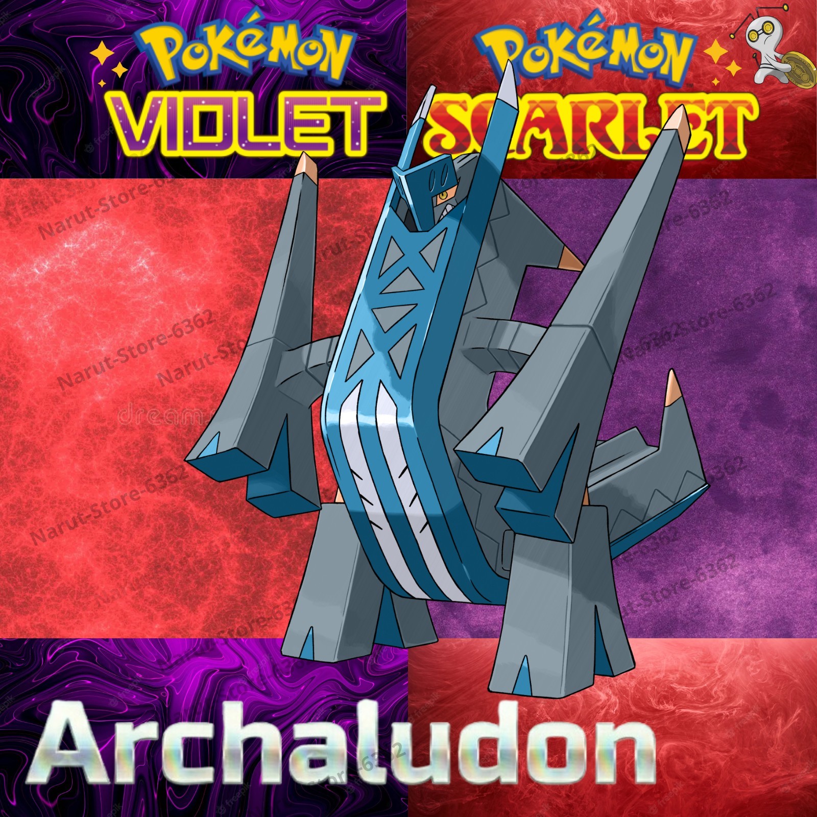 ARCHALUDON? SHINY 6lV?Pokémon Scarlet & Violet