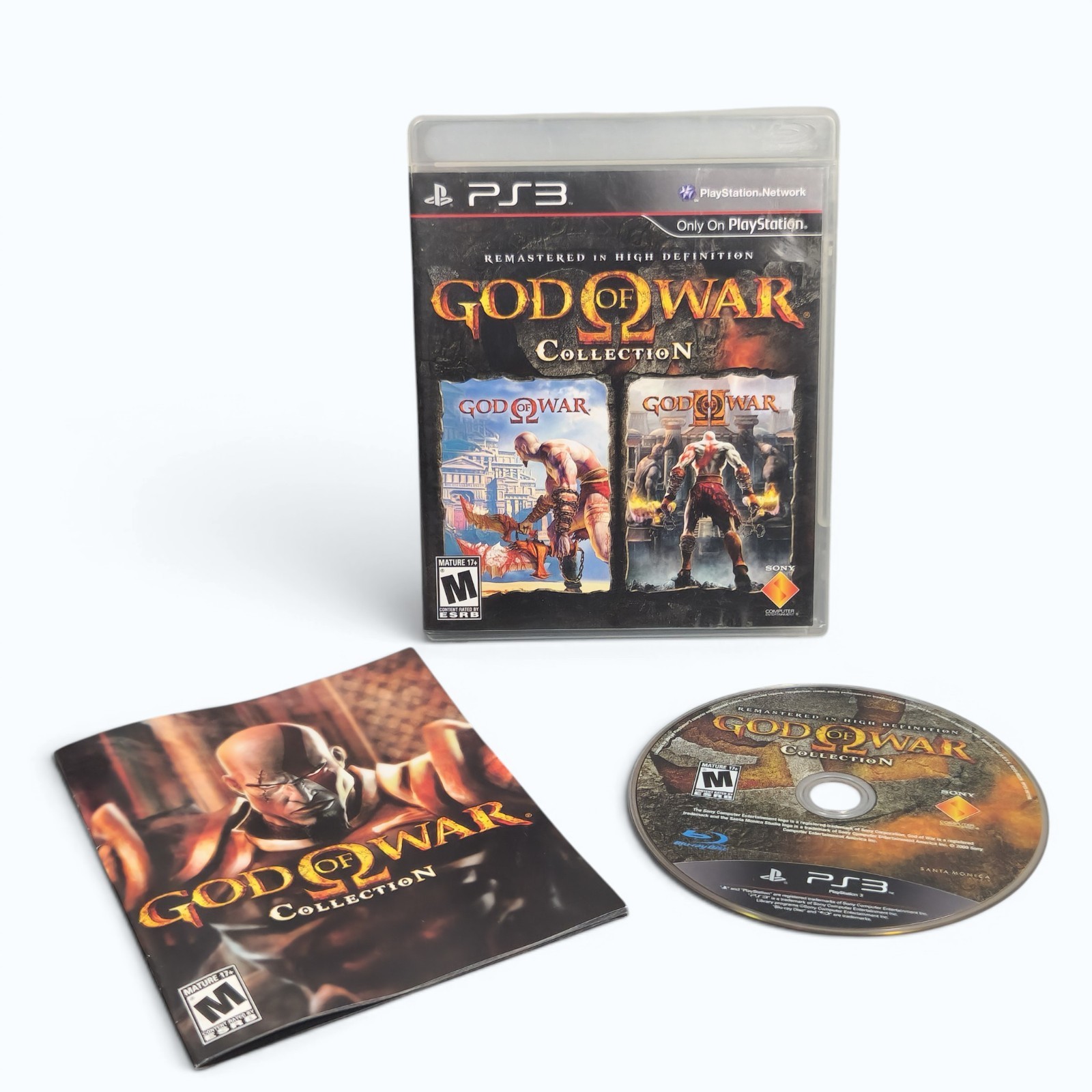 God Of War Collection Sony PS3 With Manual Rated M 17+