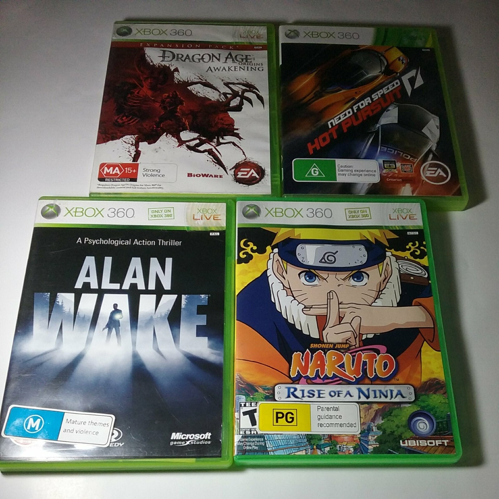 Xbox 360 Game Bundle mega deal Alan wake + SHONEN JUMP NARUTO RISE OF A NINJA +2