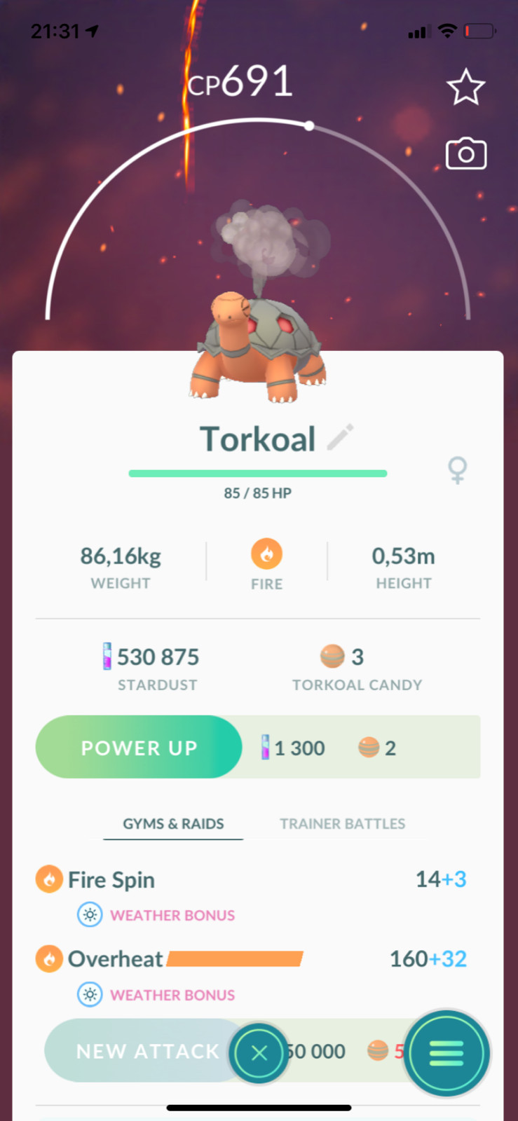Torkoal Pokemon Trade Go high level Regional Pokémon Great League PVP trading
