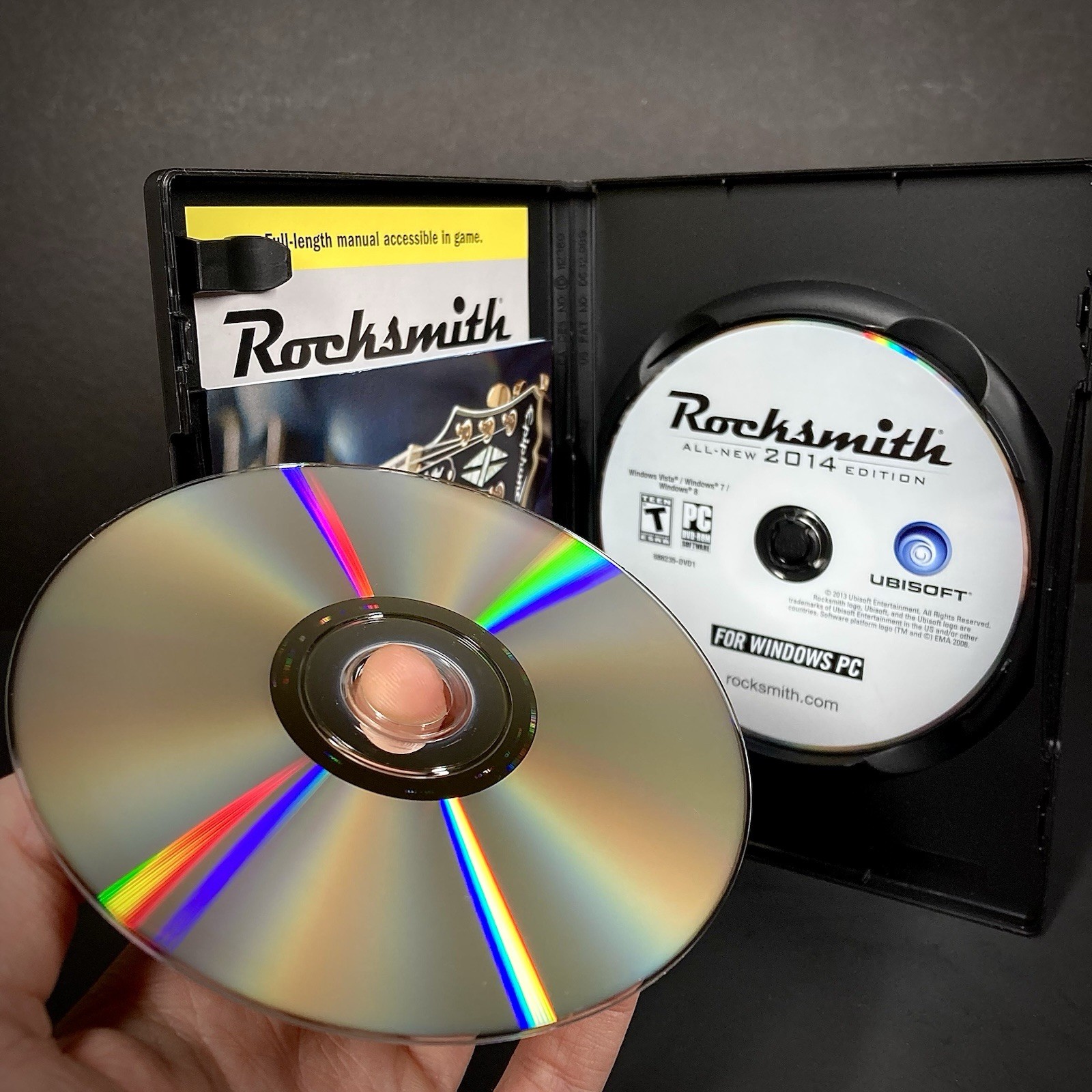 Rocksmith 2014 Edition PC DVD Windows Mac 2 Disc USA – No Cable Included