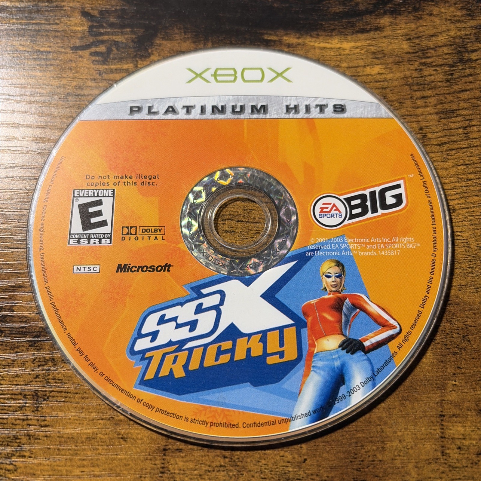 SSX Tricky -Platinum Hits (Microsoft Original Xbox) Disc Only – Tested