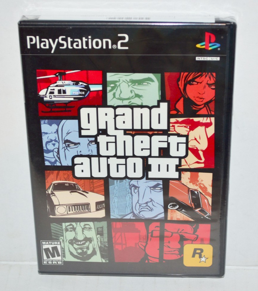 Grand Theft Auto 3 GTA III 1ST PRINT FIRST RELEASE Sony PlayStation 2 PS2 NEW?