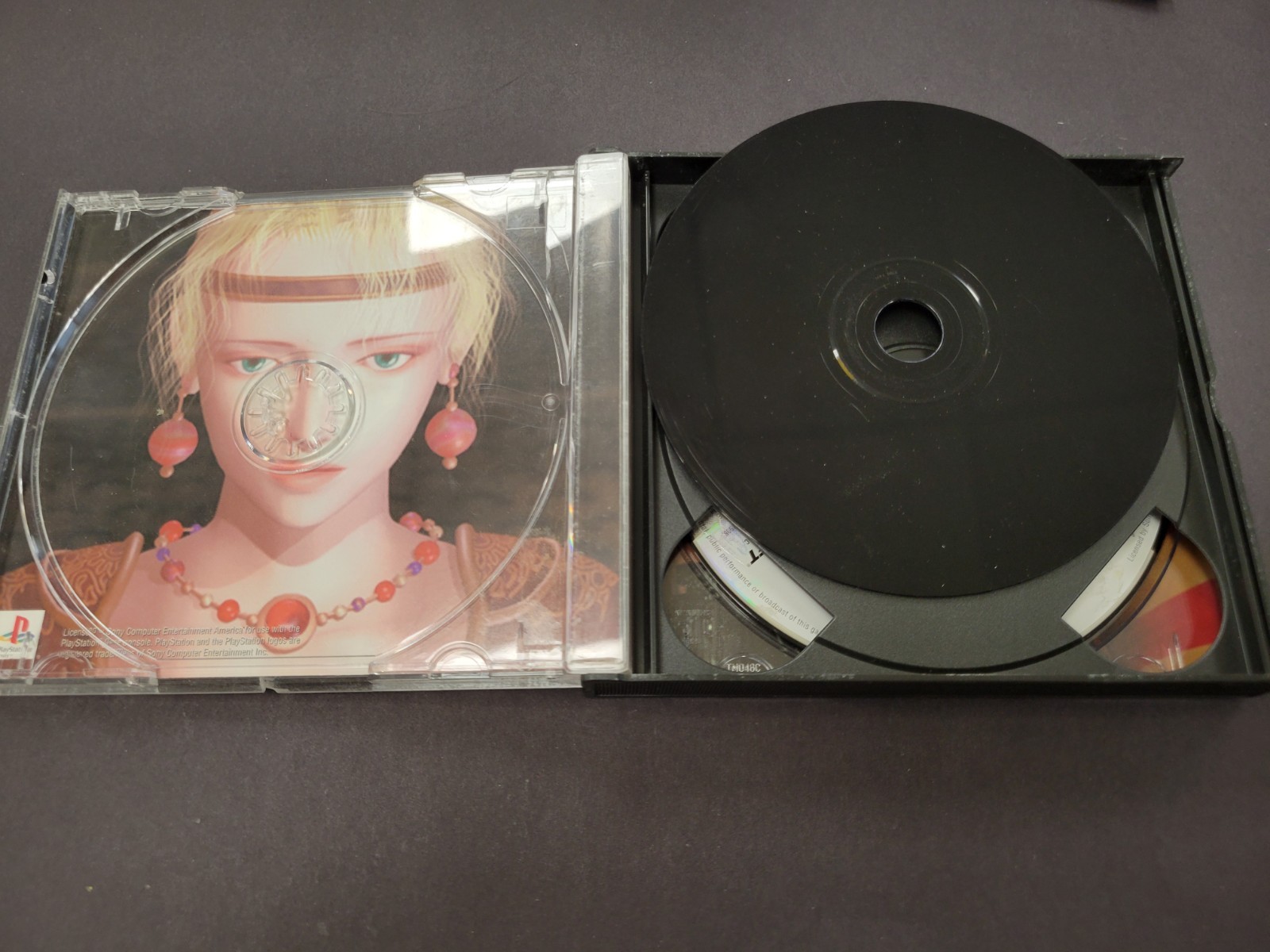 Final Fantasy Anthology Black Label (PS1, 1999) No Soundtrack Cd. Or Manual