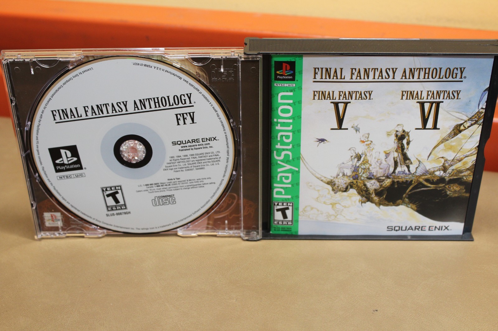 PS1 PlayStation 1 Final Fantasy Anthology Final Fantasy V + VI Greatest Hits CIB