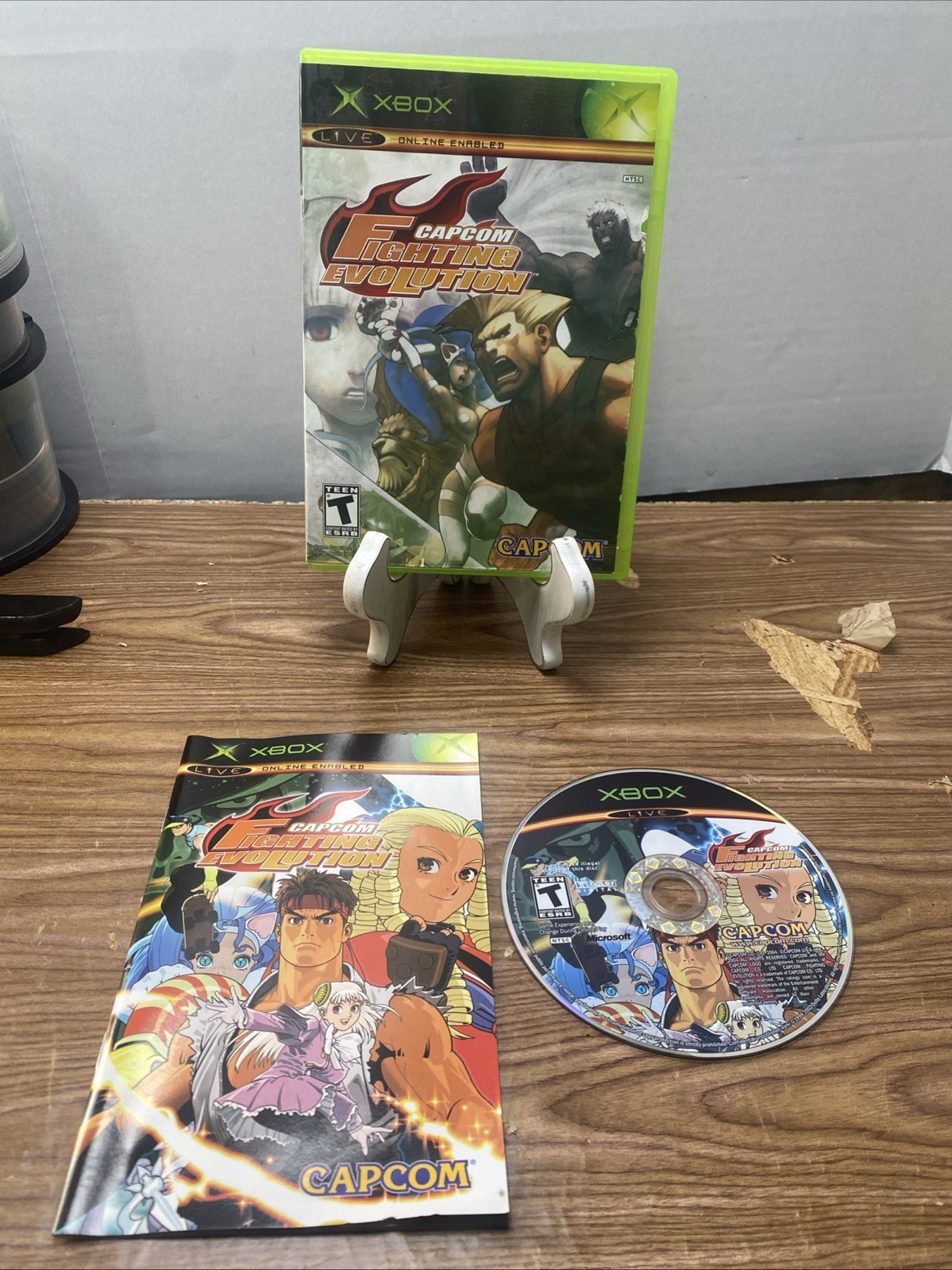 Capcom Fighting Evolution (Microsoft Xbox, 2005) Complete CIB Tested Vary Clean
