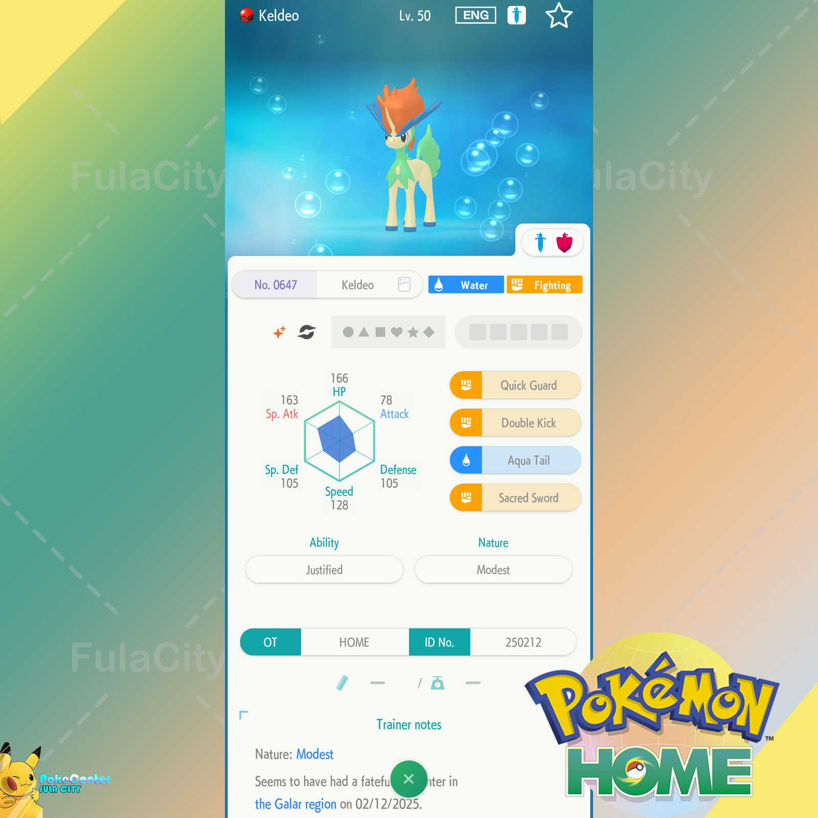 ? Shiny Keldeo ?Event Pokemon HOME Gift ? Pokemon HOME Trade?
