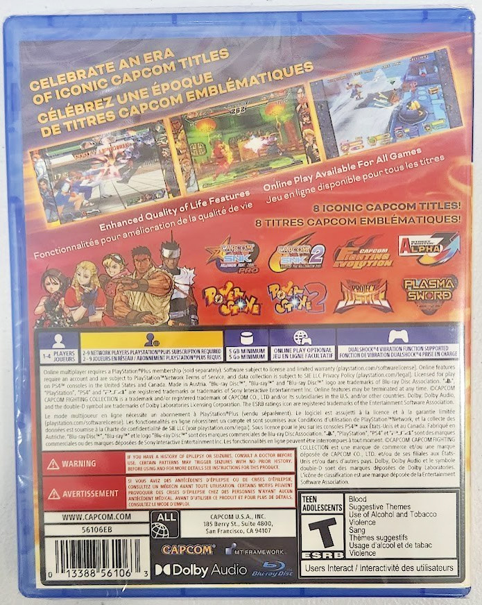 Capcom Fighting Collection 2 PS4 Brand New Game (2025 Fighting)