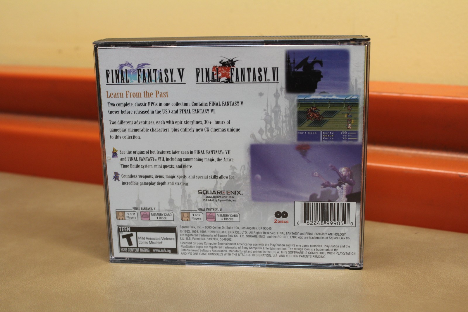 PS1 PlayStation 1 Final Fantasy Anthology Final Fantasy V + VI Greatest Hits CIB