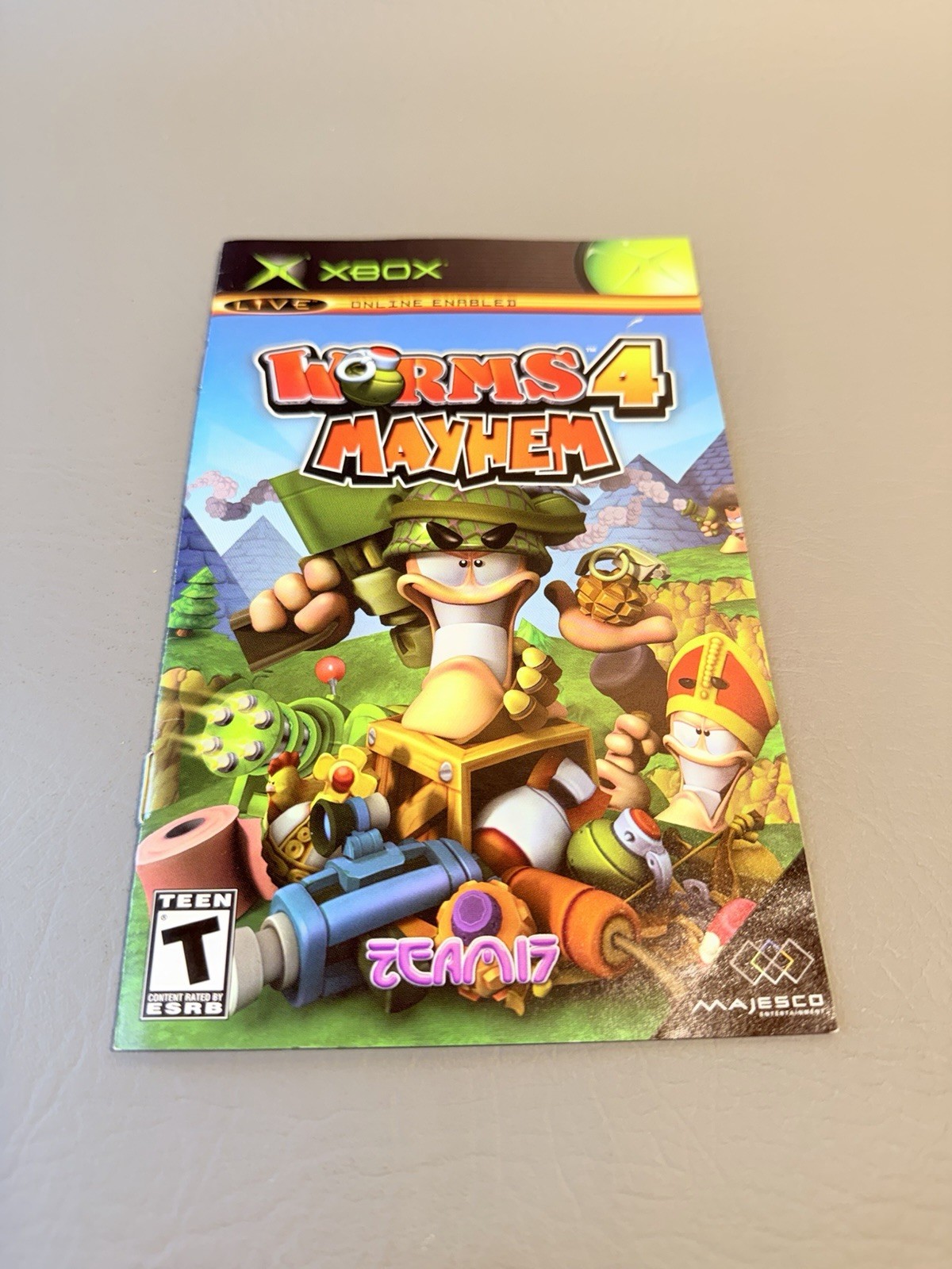 Worms 4: Mayhem (Microsoft Xbox, 2005) Complete CIB – Pristine – 1Y Warranty