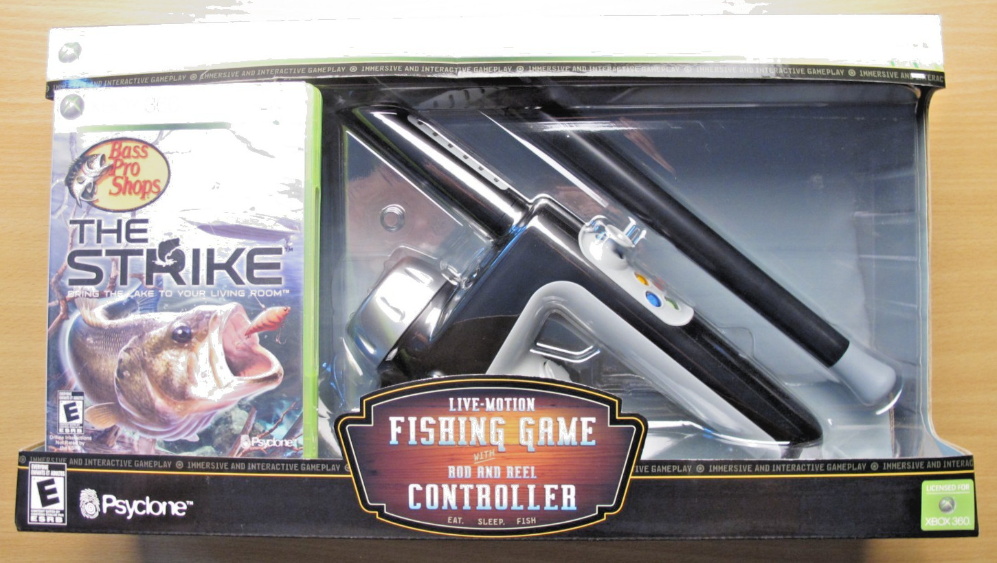 Bass Pro Shops XBOX 360 Fishing Rod Reel Controller The Strike