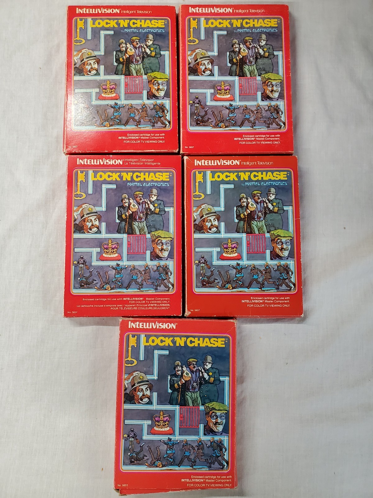 Lock n Chase Mattel Intellivision Complete In Box CIB Tested