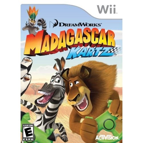 Madagascar Kartz For Wii Flight Very Good 8E