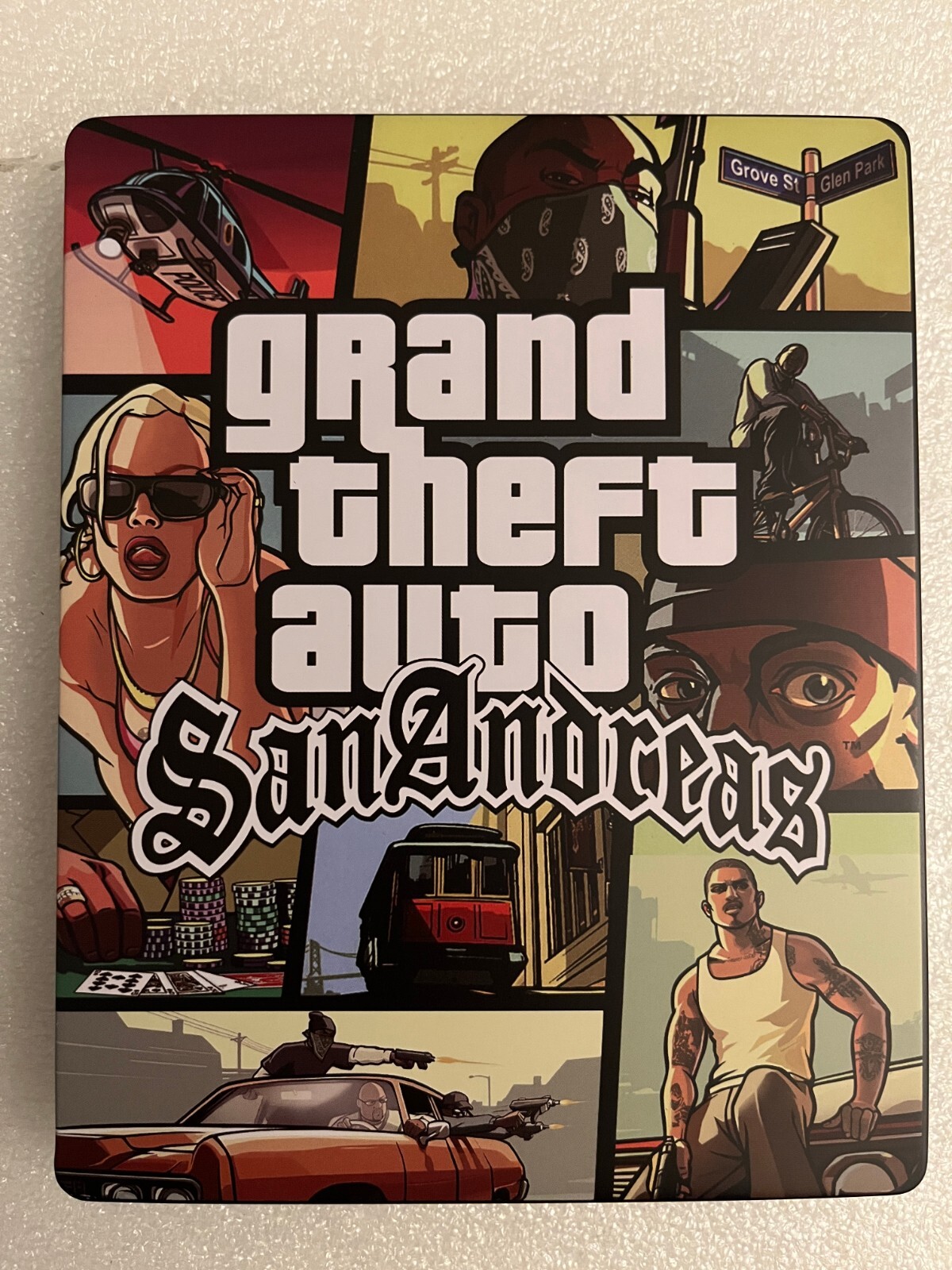 Grand Theft Auto San Andreas CUSTOM G2 Steelbook Case PS3/XBOX (NO GAME)