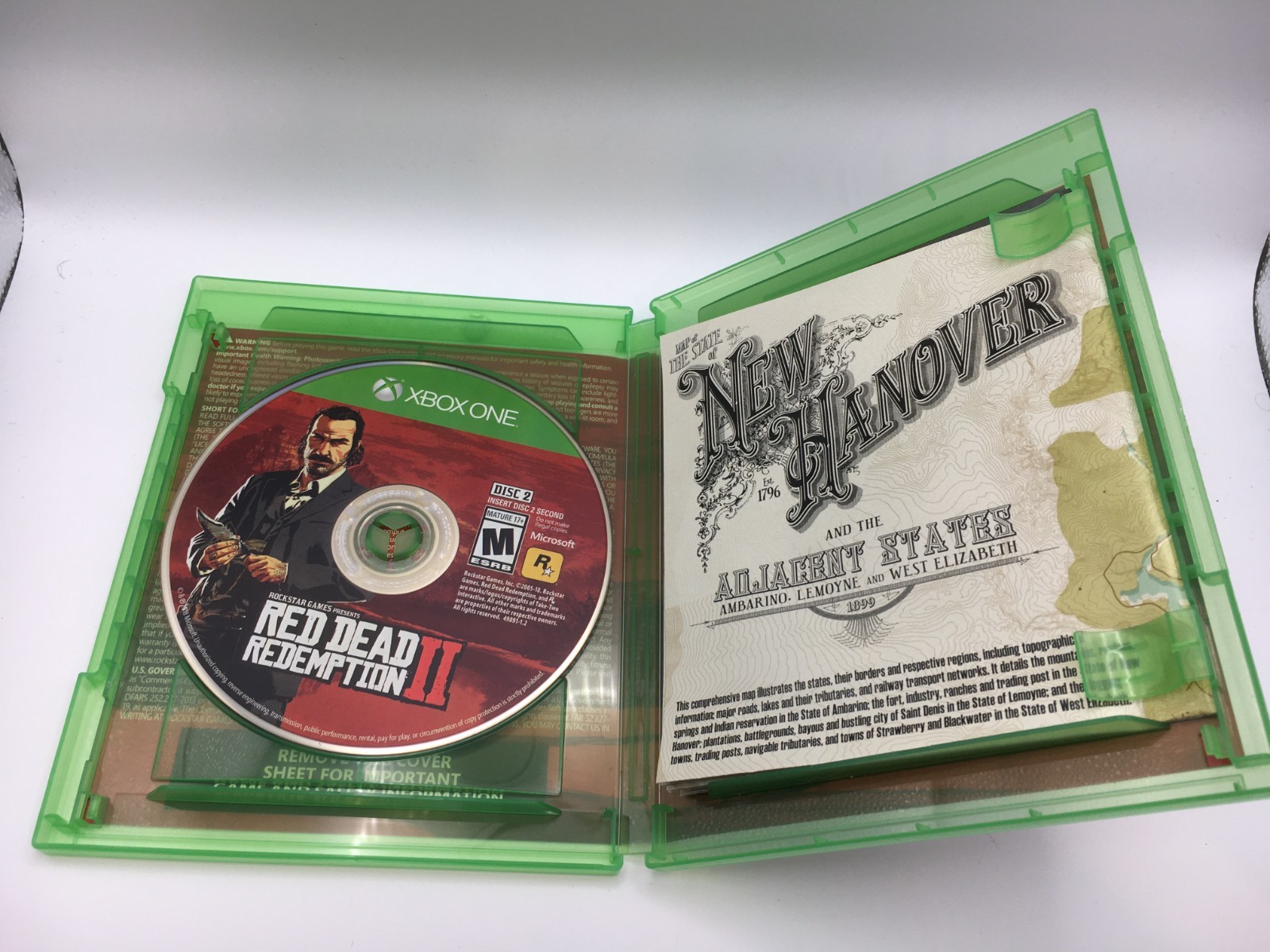 Xbox One 2018 – Red Dead Redemption 2 w/ Box & Map (Works)