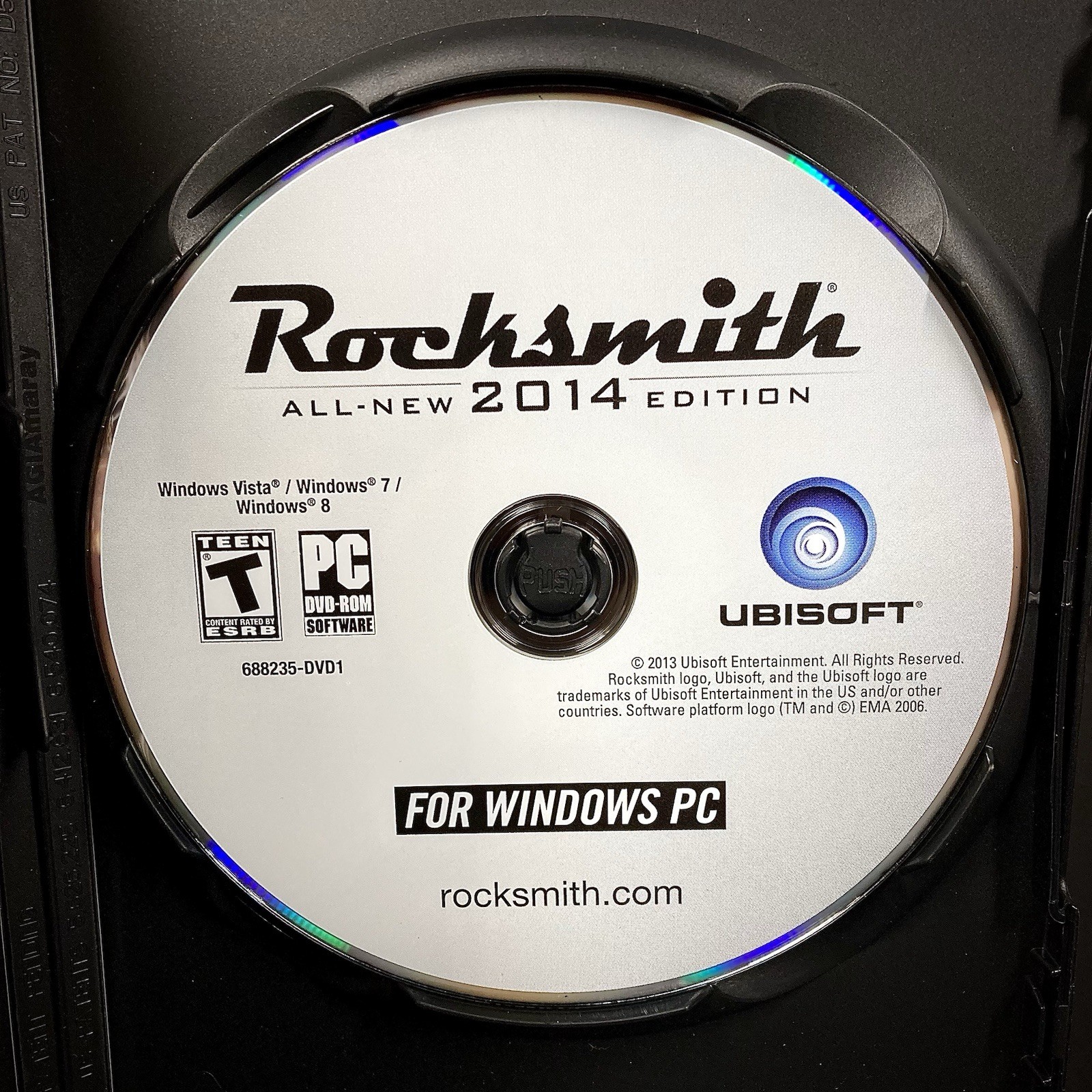 Rocksmith 2014 Edition PC DVD Windows Mac 2 Disc USA – No Cable Included