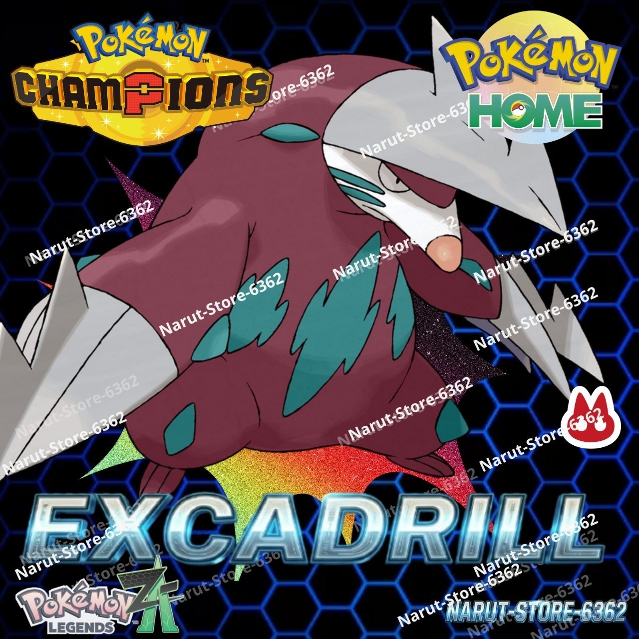 EXCADRILL ?6IV SHINY POKÉMON HOME?Pokemon CHAMPIONS Legends ZA