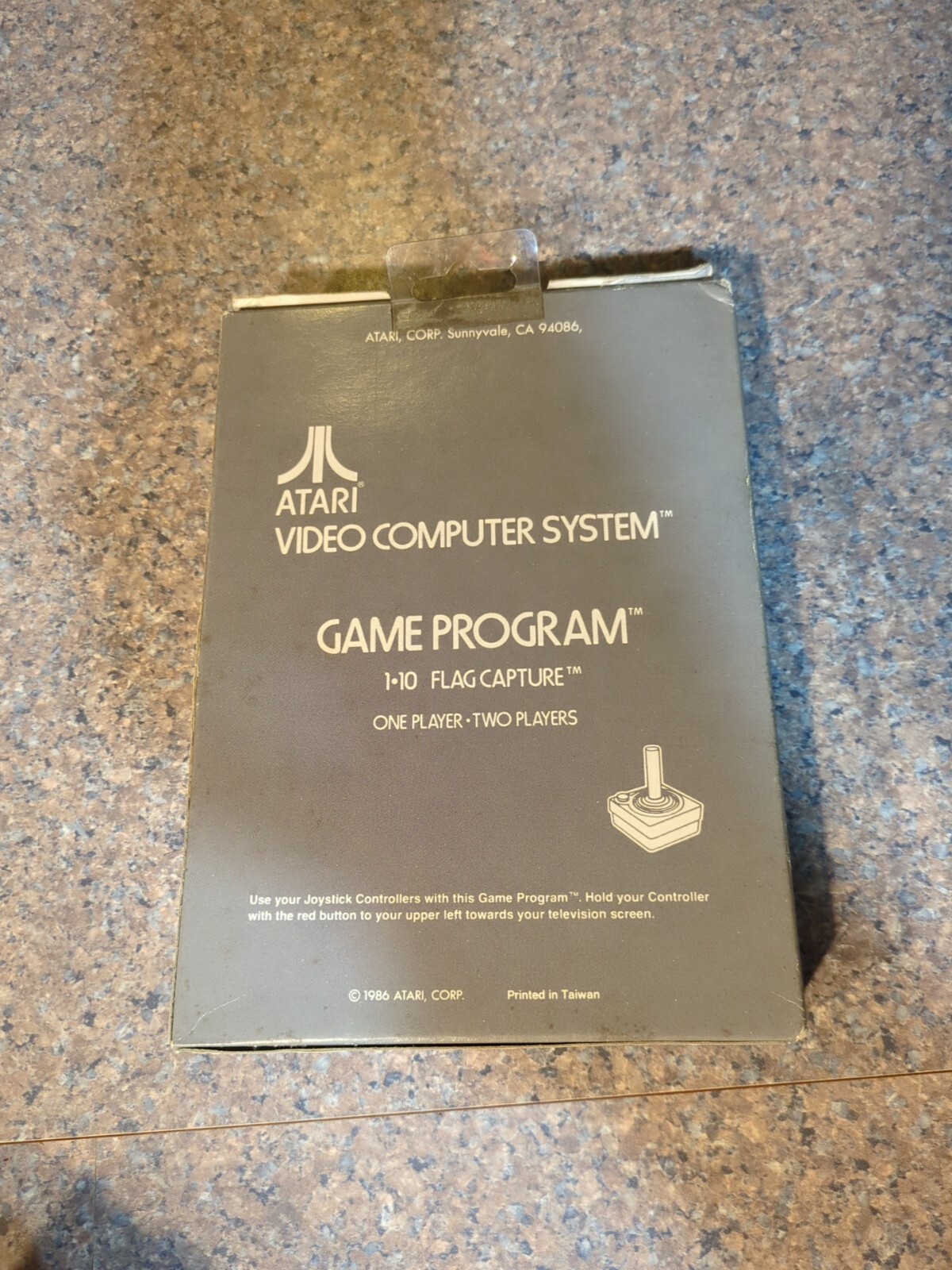 DEFECTIVE Atari 2600 Ataricorp Grey 1986 Flag Capture Complete Box Test G3D