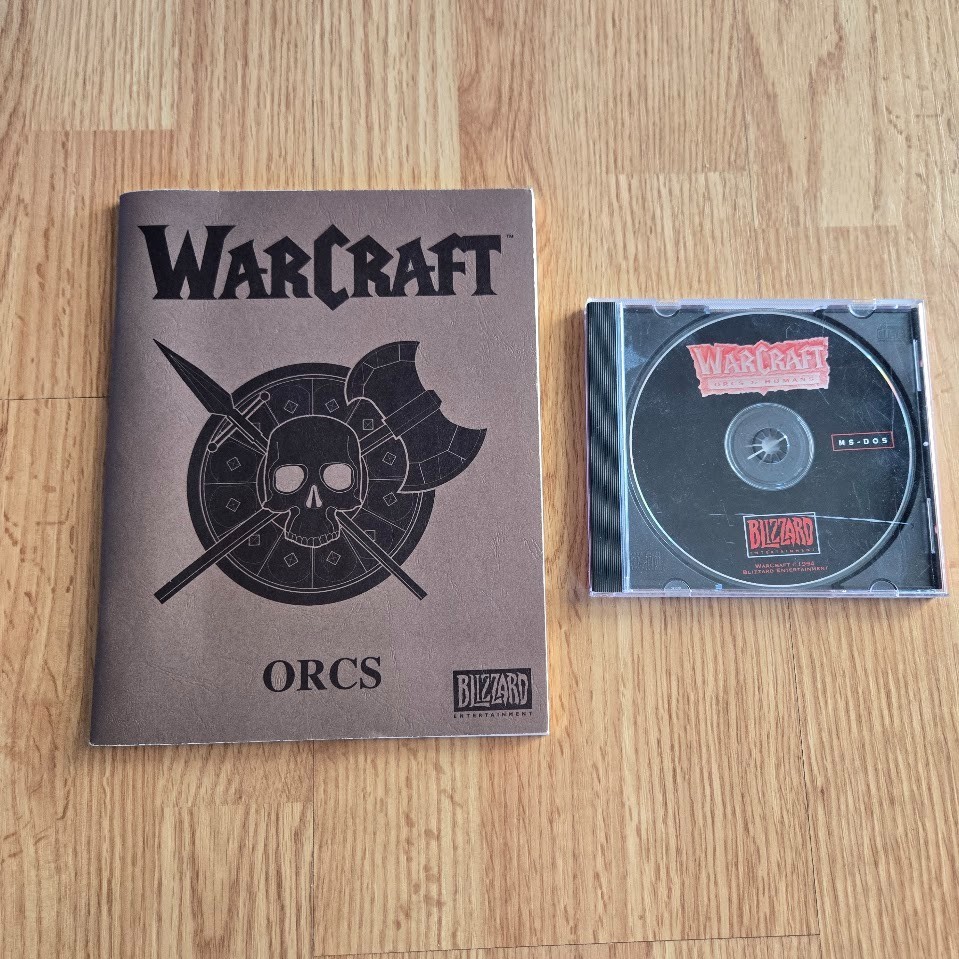 Warcraft Orcs & Humans PC MS-DOS 1994 Blizzard w/ Manuals No Front Insert