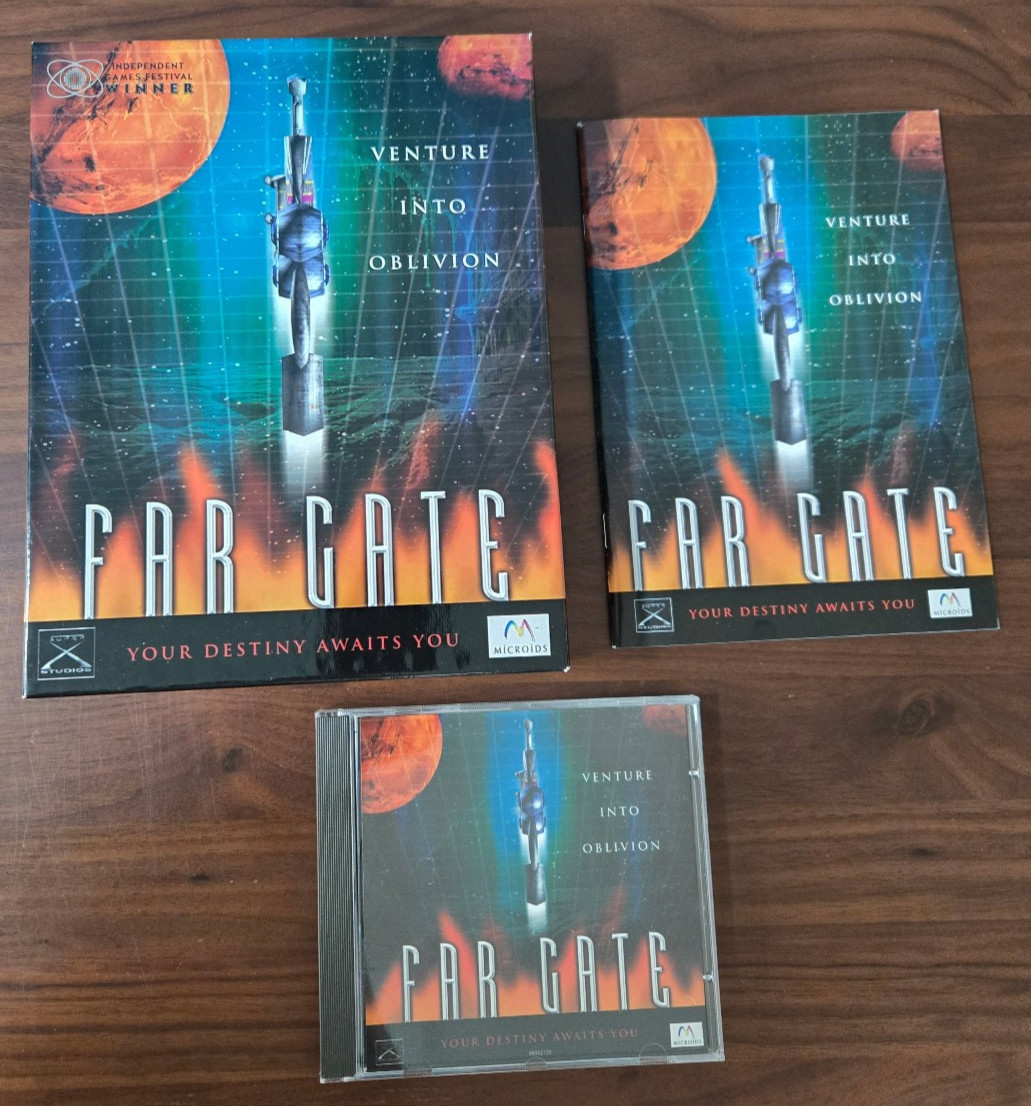 Far Gate (2001) Microids 3D RTS Big Box PC CD-ROM CIB Complete Mint